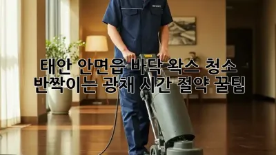 태안 안면읍 바닥 왁스 청소: ✨반짝이는 광채, 시간 절약 꿀팁!