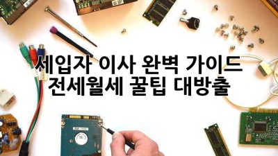 세입자 이사 완벽 가이드🔑 전세/월세 꿀팁 대방출!